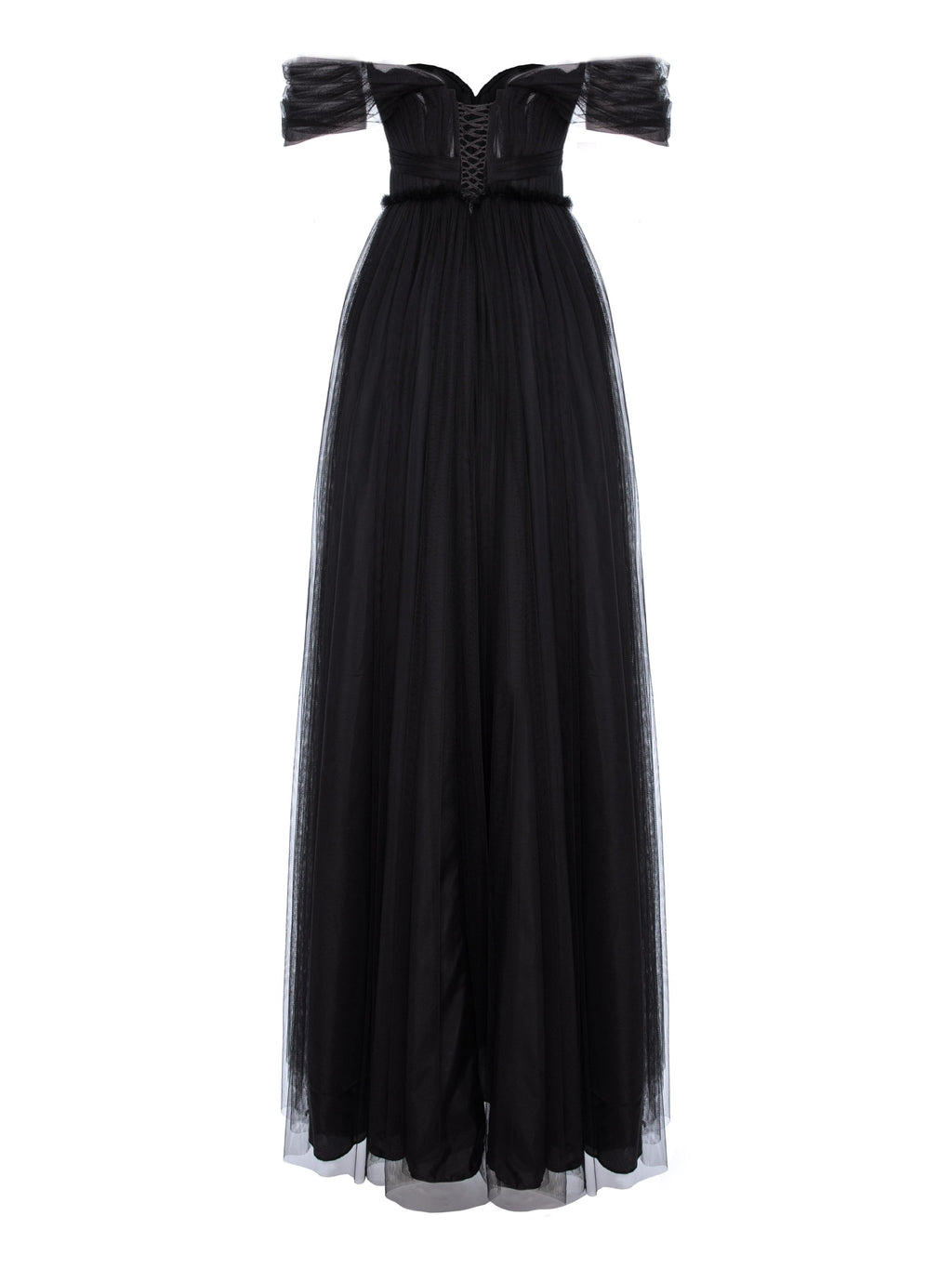 A-Line Midi Dress with Off-the-Shoulder Straps, Greige 2