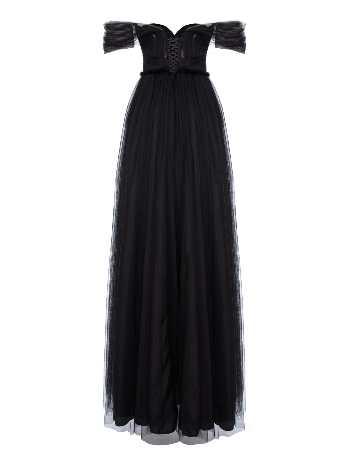 A-Line Midi Dress with Off-the-Shoulder Straps, Greige 2