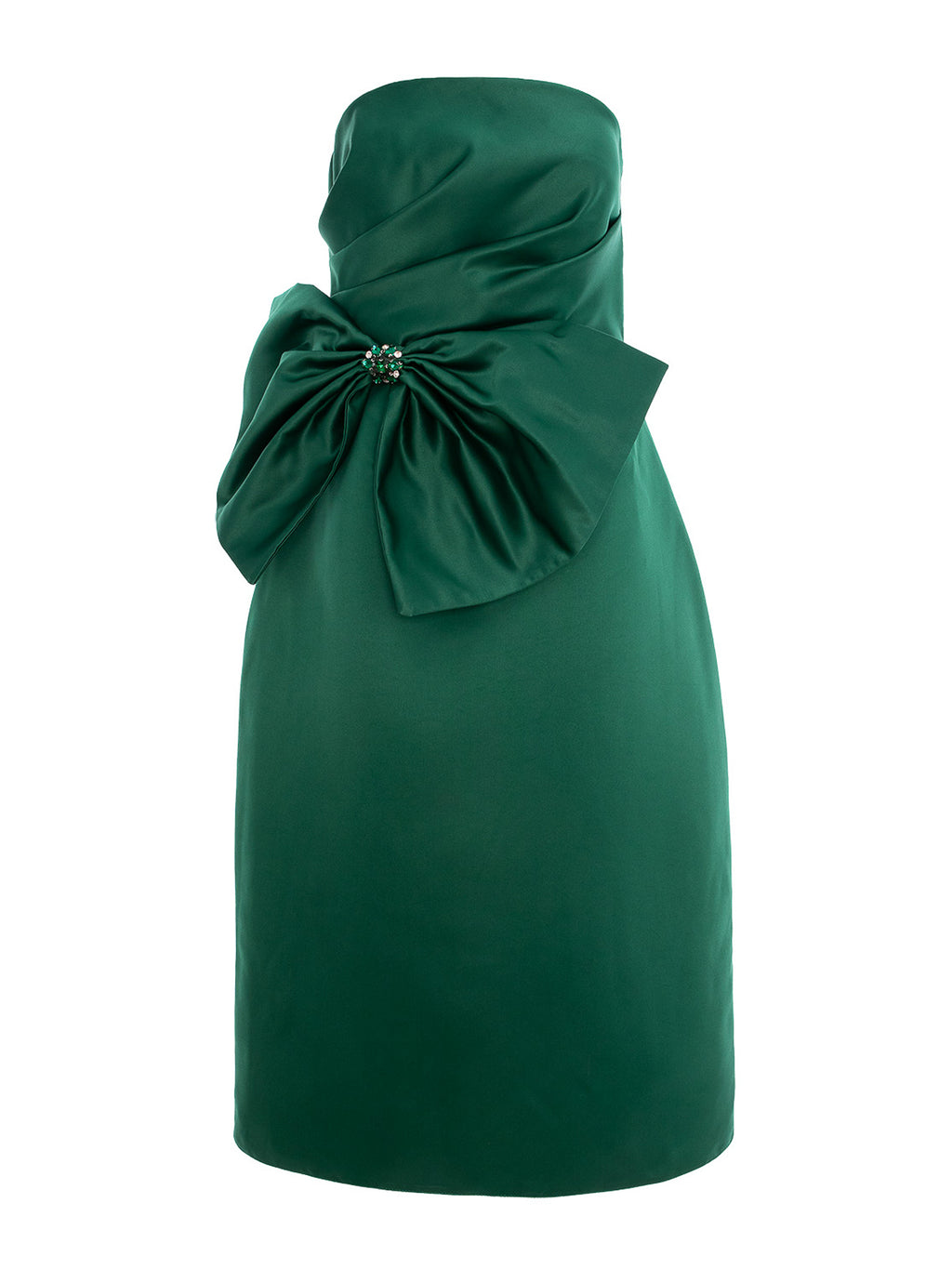Midi Dress with Bow, Green 3