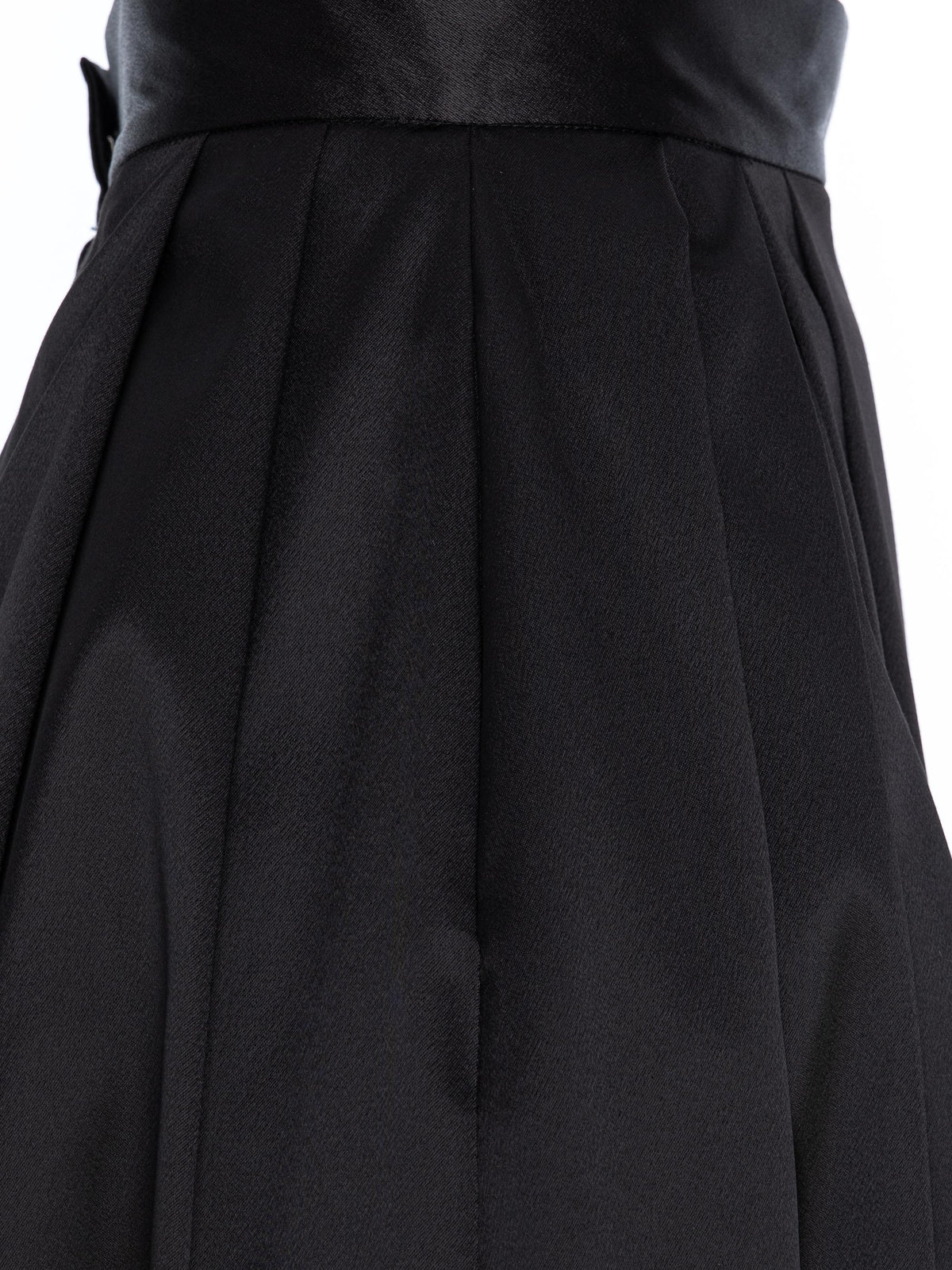 Flared Skirt with Side Pockets, Black 4