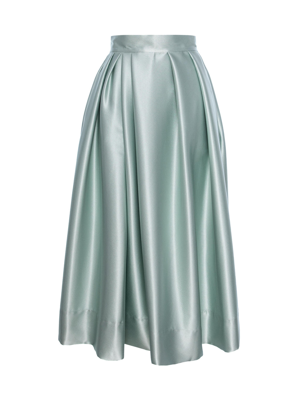 Flared Skirt with Side Pockets, Petrol Blue 2