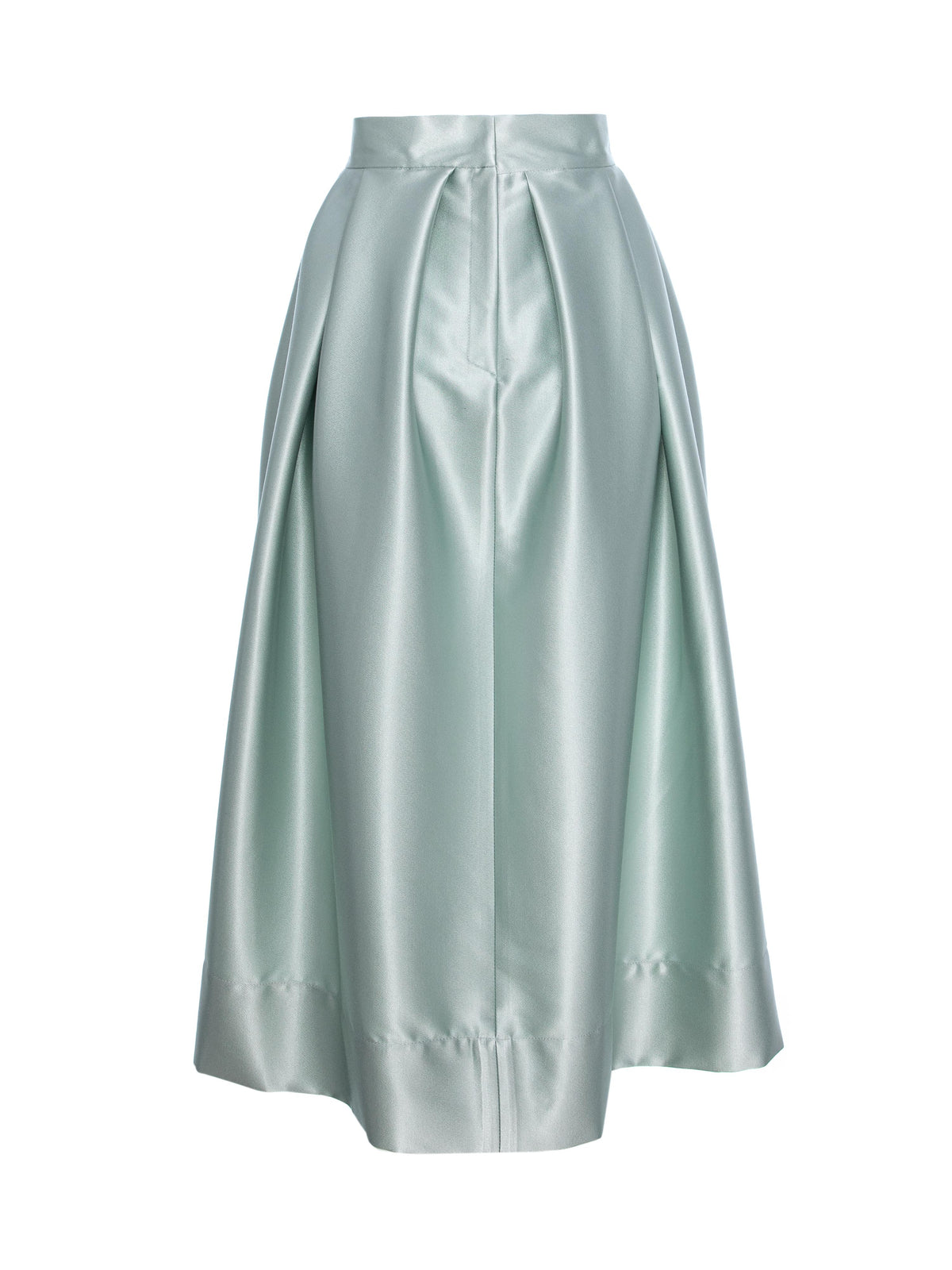 Flared Skirt with Side Pockets, Petrol Blue 3