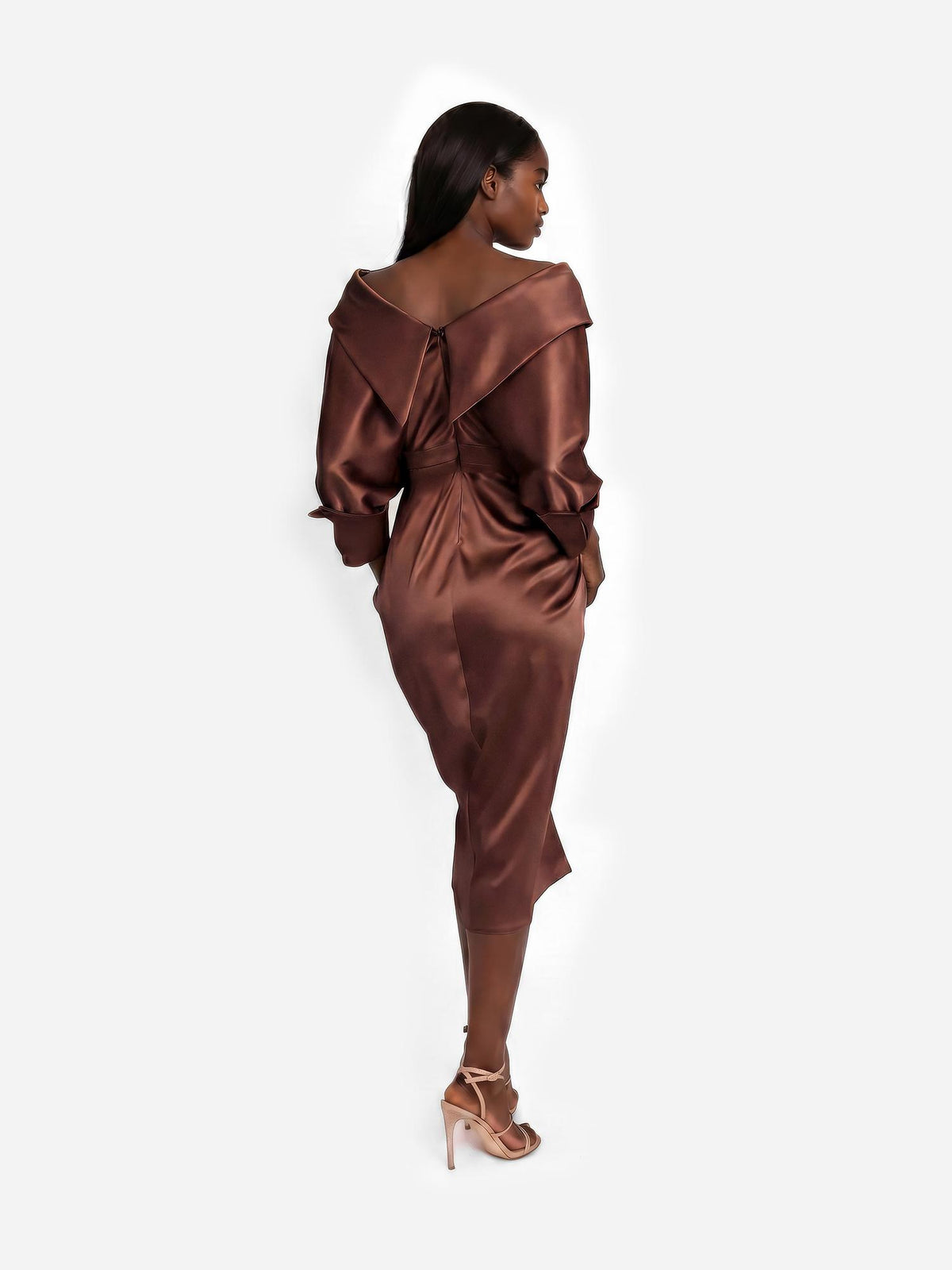 Evening dress, Brown 2