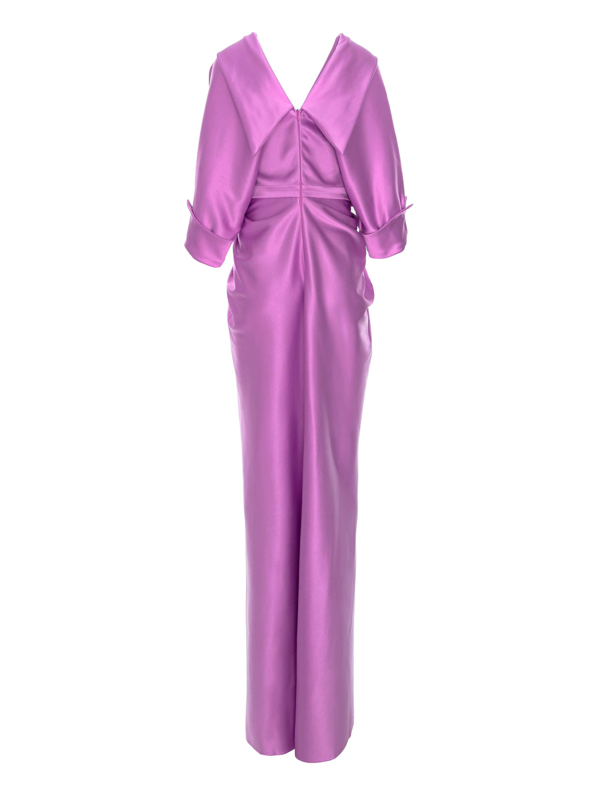 Satin Maxi Dress with Off-the-Shoulder Neckline, Lilac 5