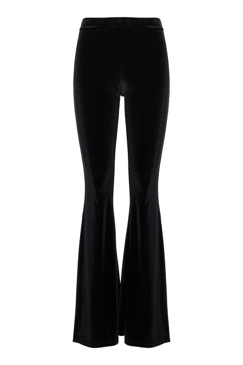 Velvet Four-Piece Set: Dress, Trousers, Top and Skirt, Black 12