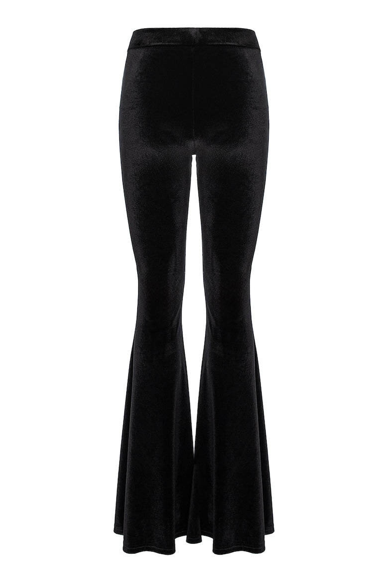 Velvet Four-Piece Set: Dress, Trousers, Top and Skirt, Black 13